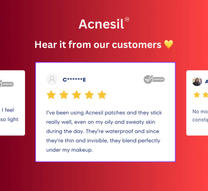 ACNESIL Microneedle Acne Pimple Patch | 9 Large Patches | Salicylic, Hyaluronic, Hydrocolloid