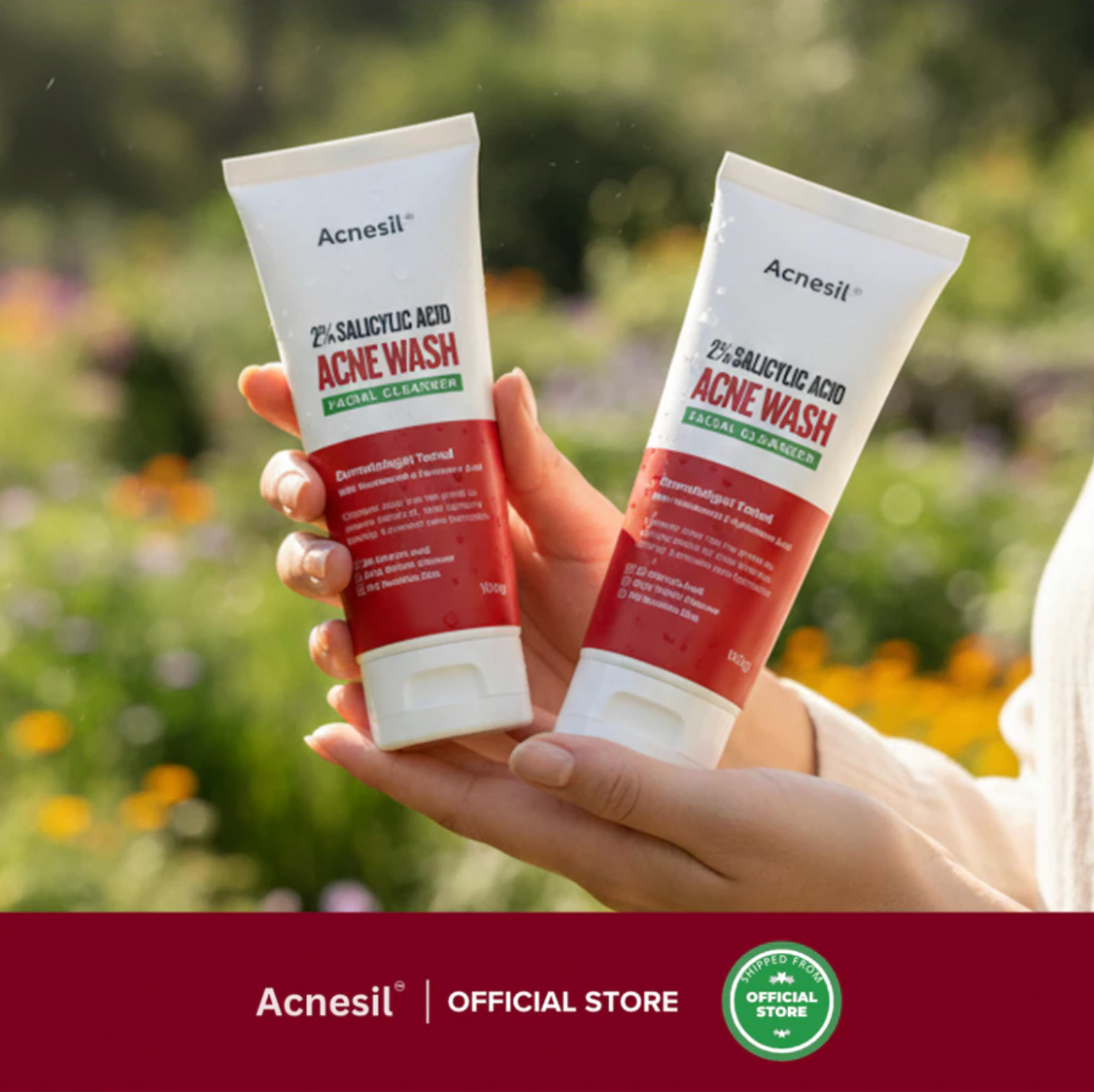 ACNESIL 2% Salicylic Acid Face Wash for Acne Prone and Sensitive Skin Treatment | 100ml